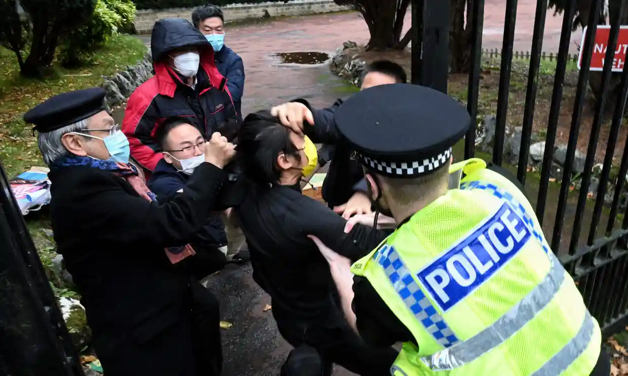 Police Investigating Hong Kong Protest Incident at UK's PRC Consulate