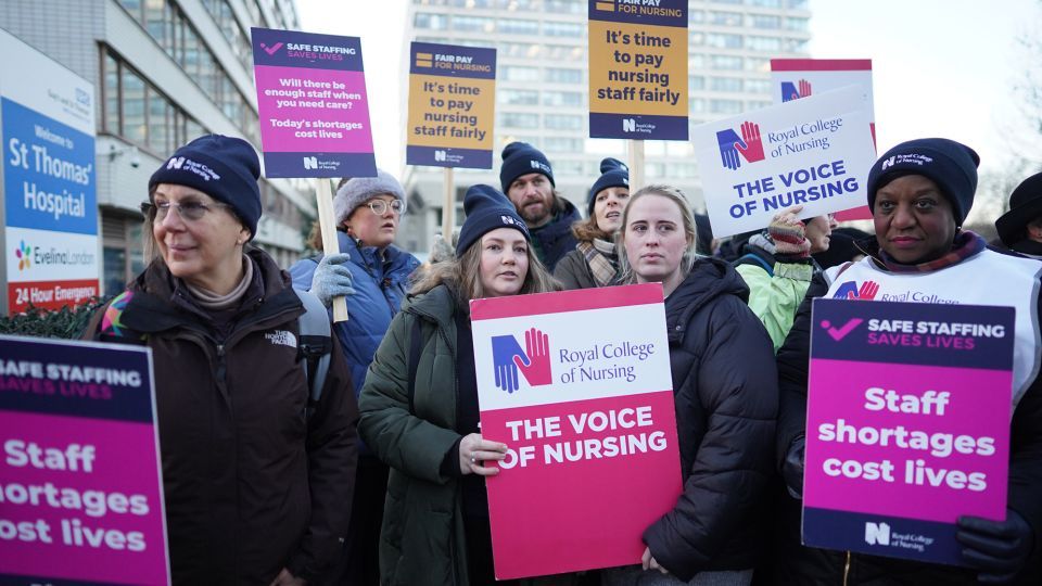 Nurses Hold Biggest Strike in NHS History