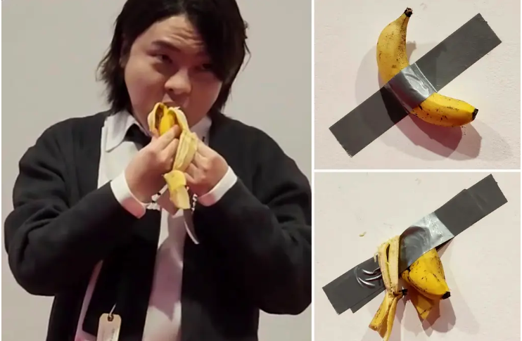 Korean Student Eats $120K Banana Artwork