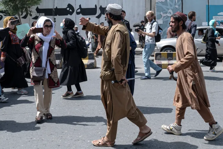 Rare Protest by Afghan Women Dispersed by Taliban post image